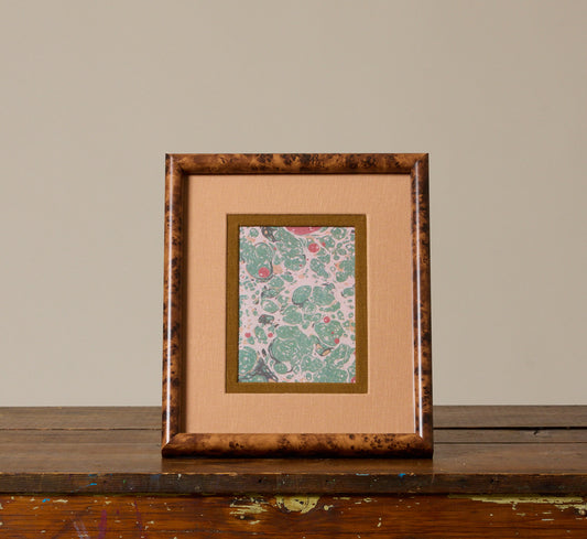 PIERCE & WARD PICTURE FRAME IN PRALINE AND OXIDE OLIVE LINEN
