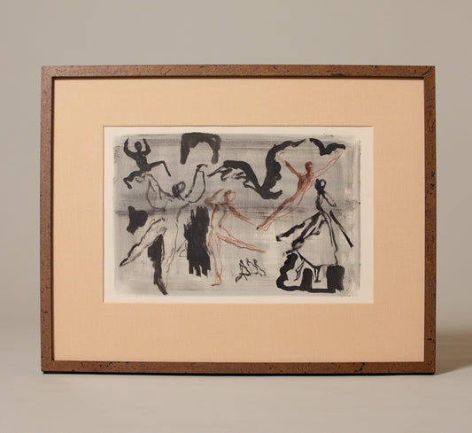 MIDCENTURY FRENCH BALLET MOTION STUDY BY BERNARD LAMOTTE (1903–1983)