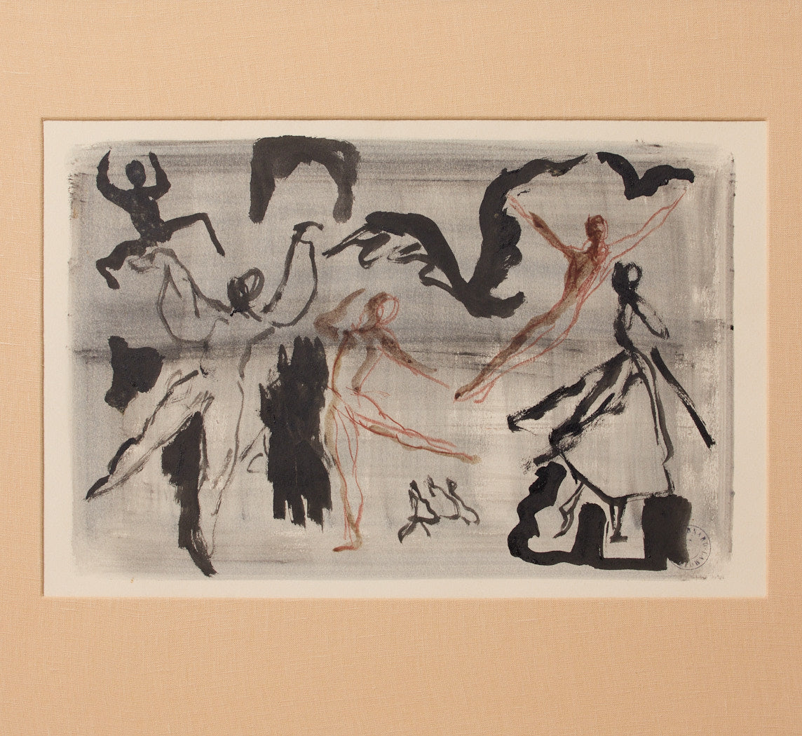 MIDCENTURY FRENCH BALLET MOTION STUDY BY BERNARD LAMOTTE (1903–1983)