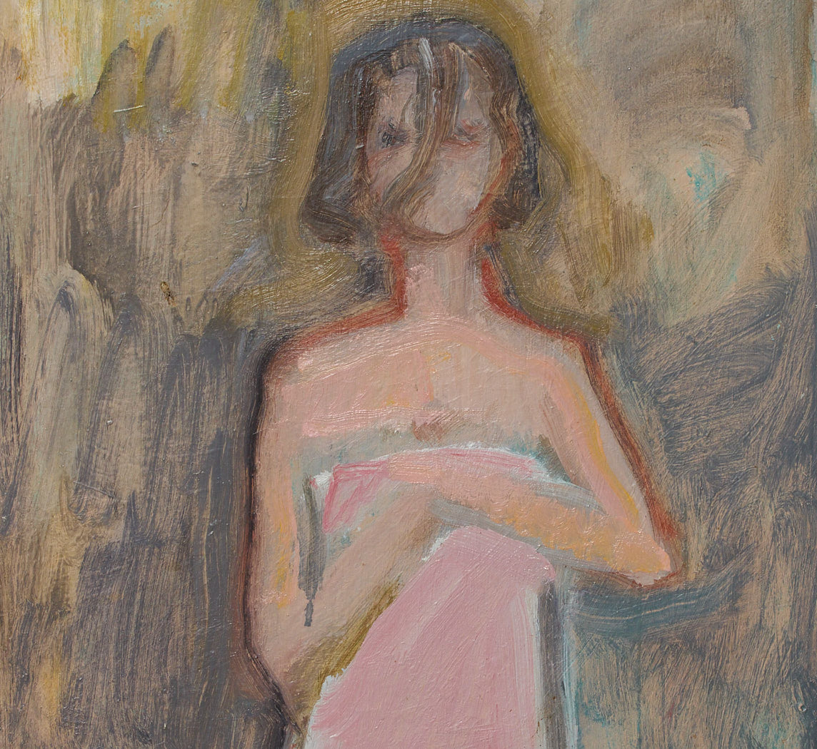 1960S FRENCH WOMAN AFTER SHOWER SCENE BY BERNARD LAMOTTE (1903–1983)