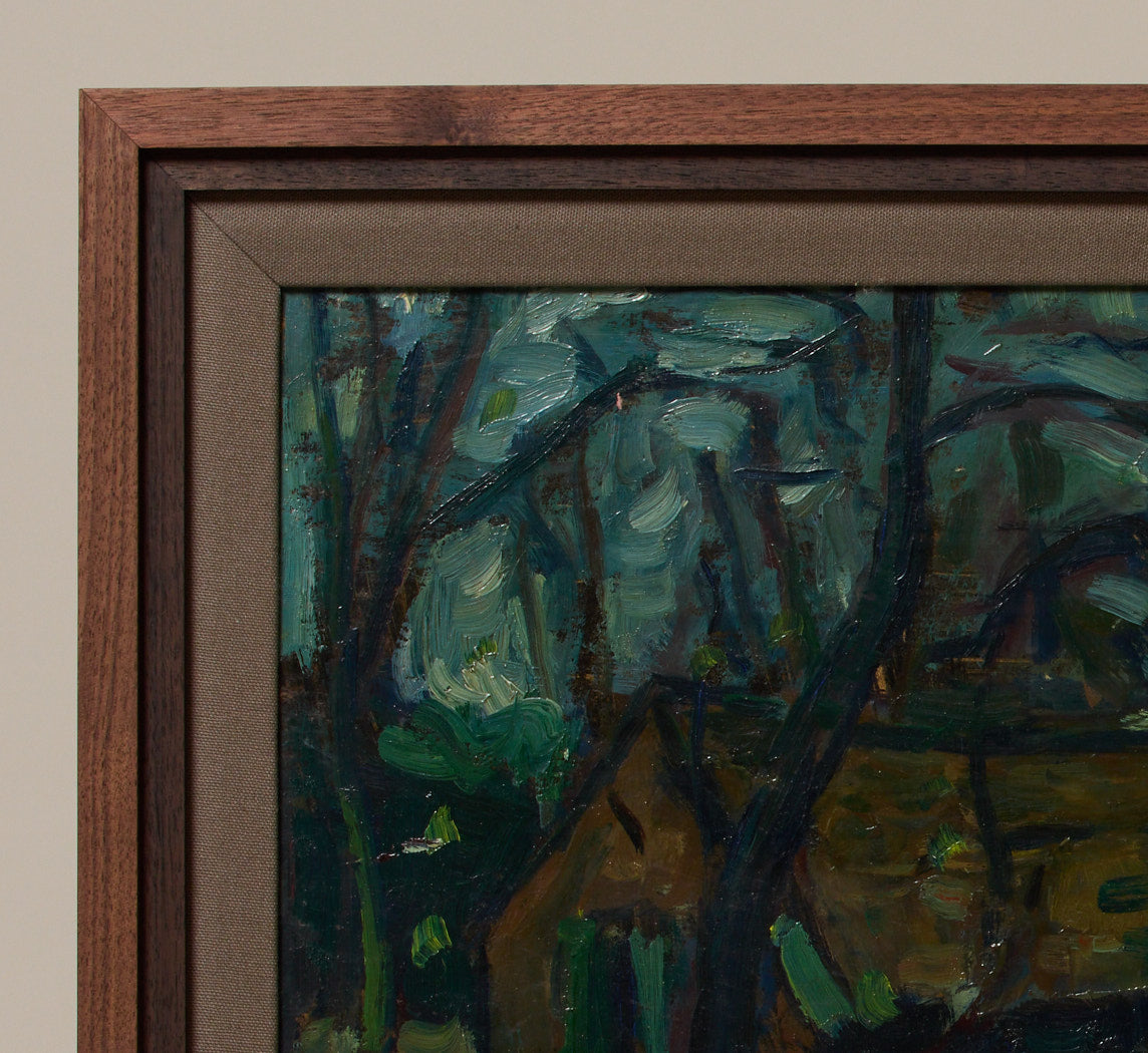 1930S DUTCH FAUVIST FARM LANDSCAPE
