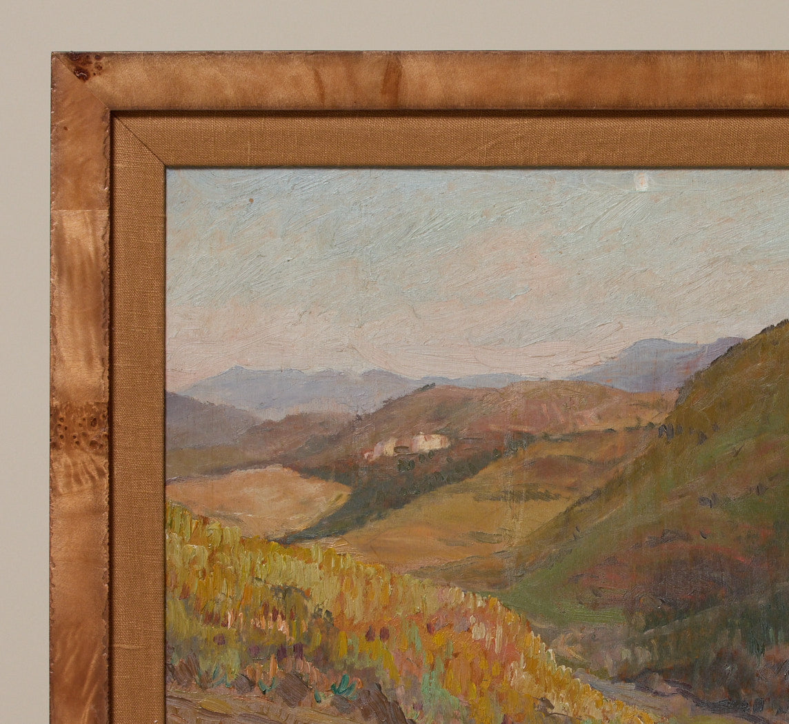 EARLY 20TH CENTURY BELGIAN VALLEY LANDSCAPE