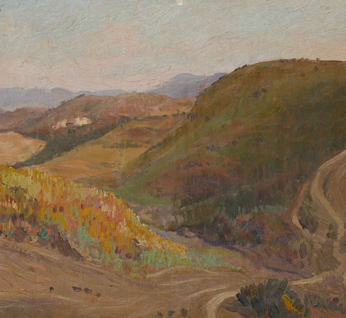 EARLY 20TH CENTURY BELGIAN VALLEY LANDSCAPE
