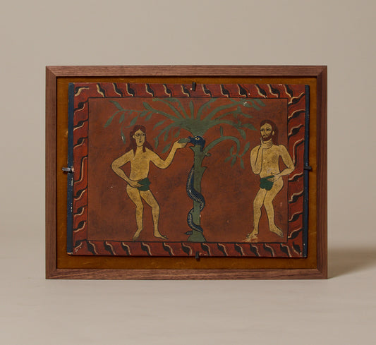 CATALAN SCHOOL ADAM & EVE ALTARPIECE, C. 1930