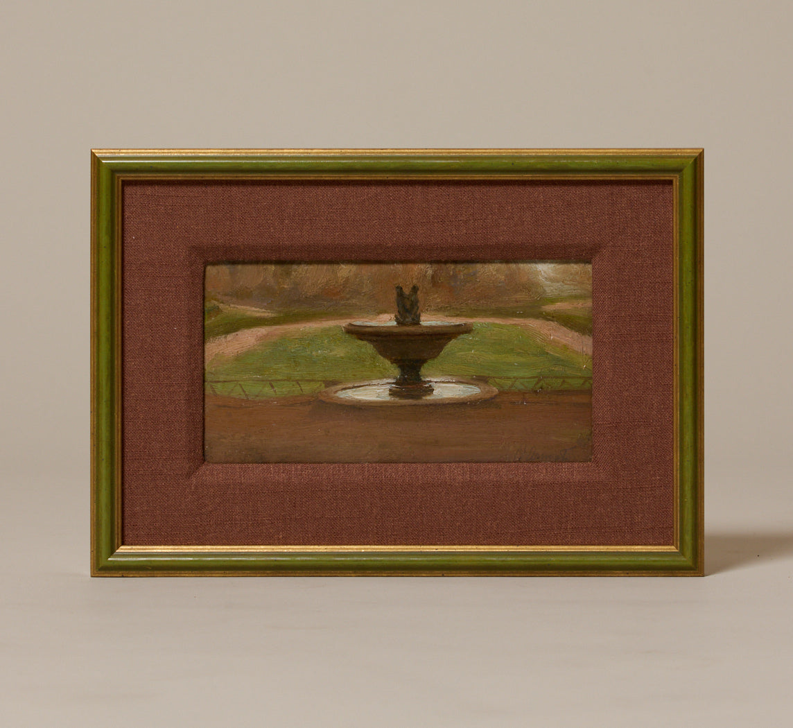 1920S ITALIAN SCHOOL GARDEN FOUNTAIN STUDY