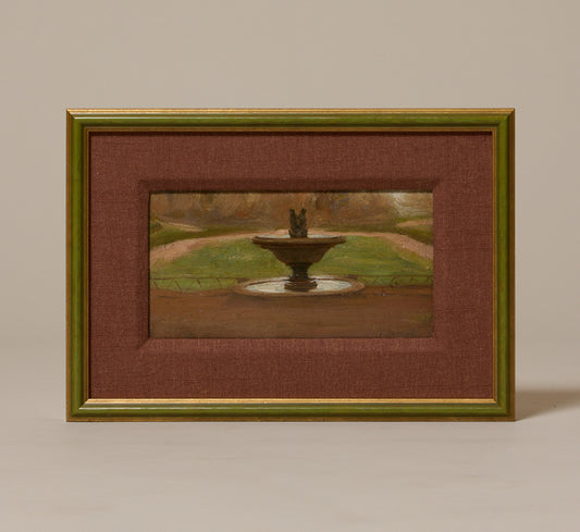 1920S ITALIAN SCHOOL GARDEN FOUNTAIN STUDY