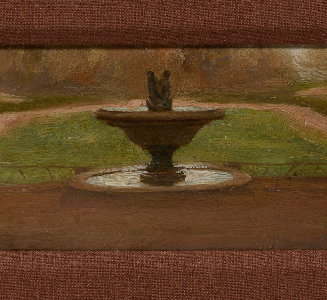 1920S ITALIAN SCHOOL GARDEN FOUNTAIN STUDY