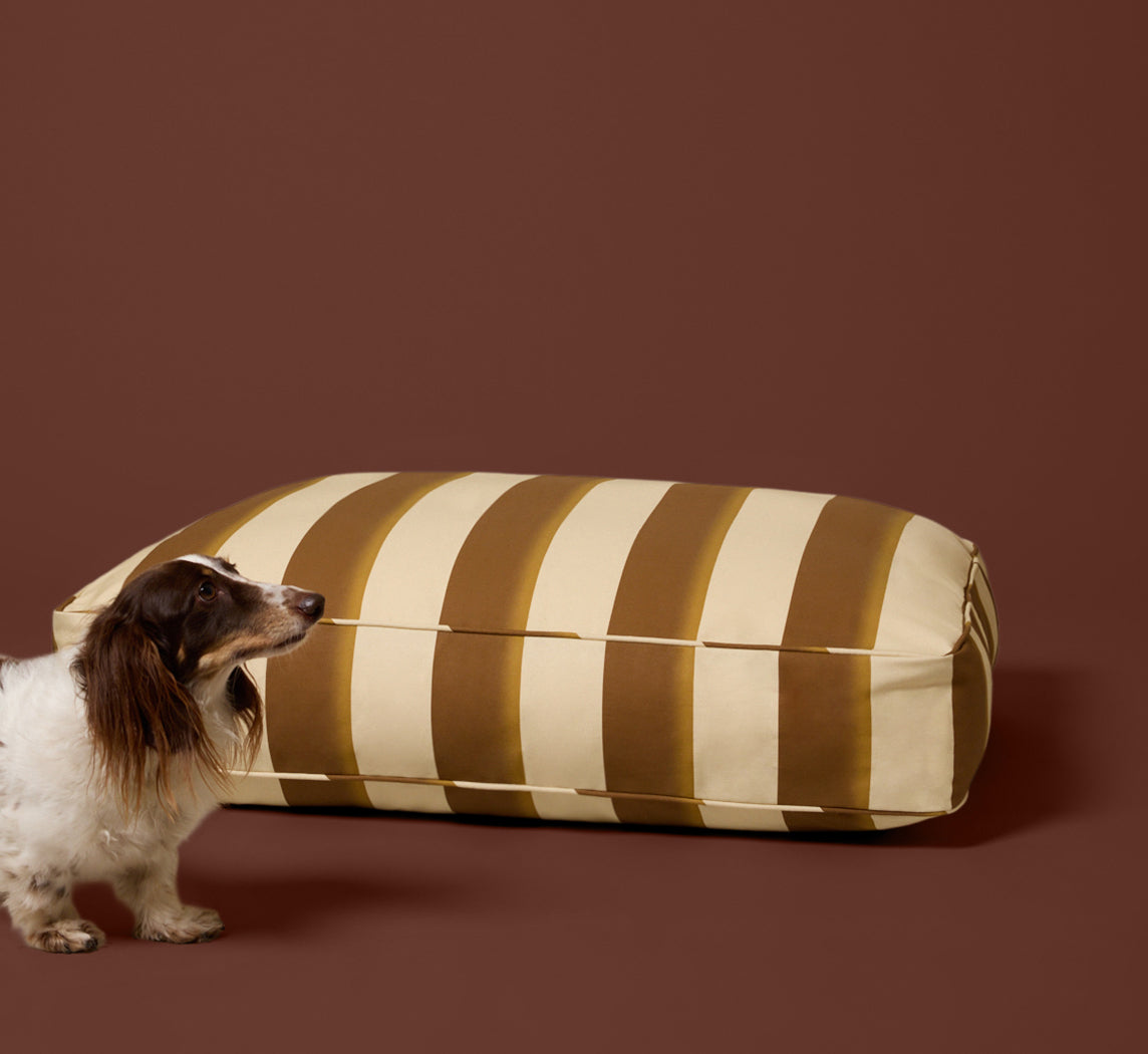 PIERCE & WARD DOG BED IN PALERMO STRIPE (MULTIPLE SIZES)