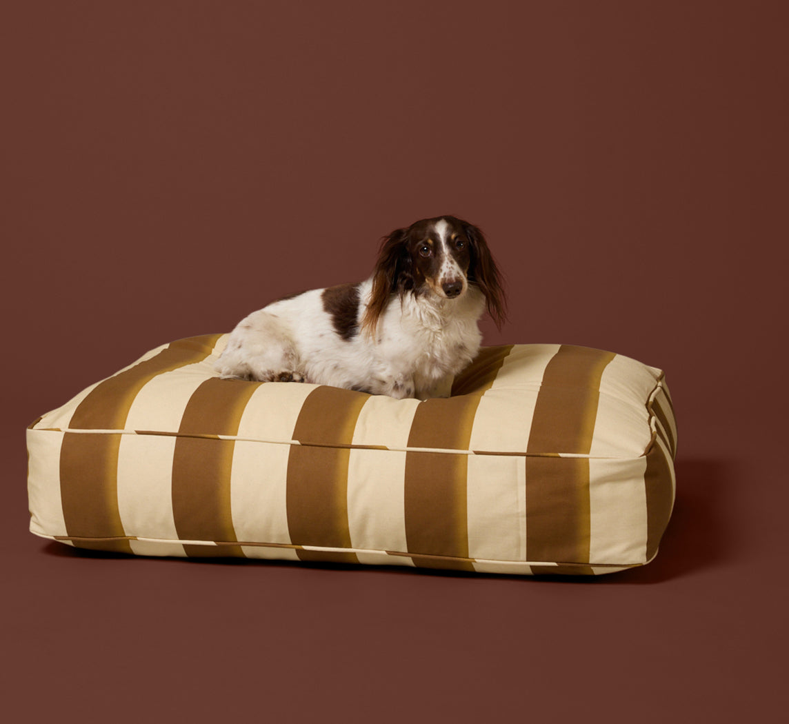 PIERCE & WARD DOG BED IN PALERMO STRIPE (MULTIPLE SIZES)