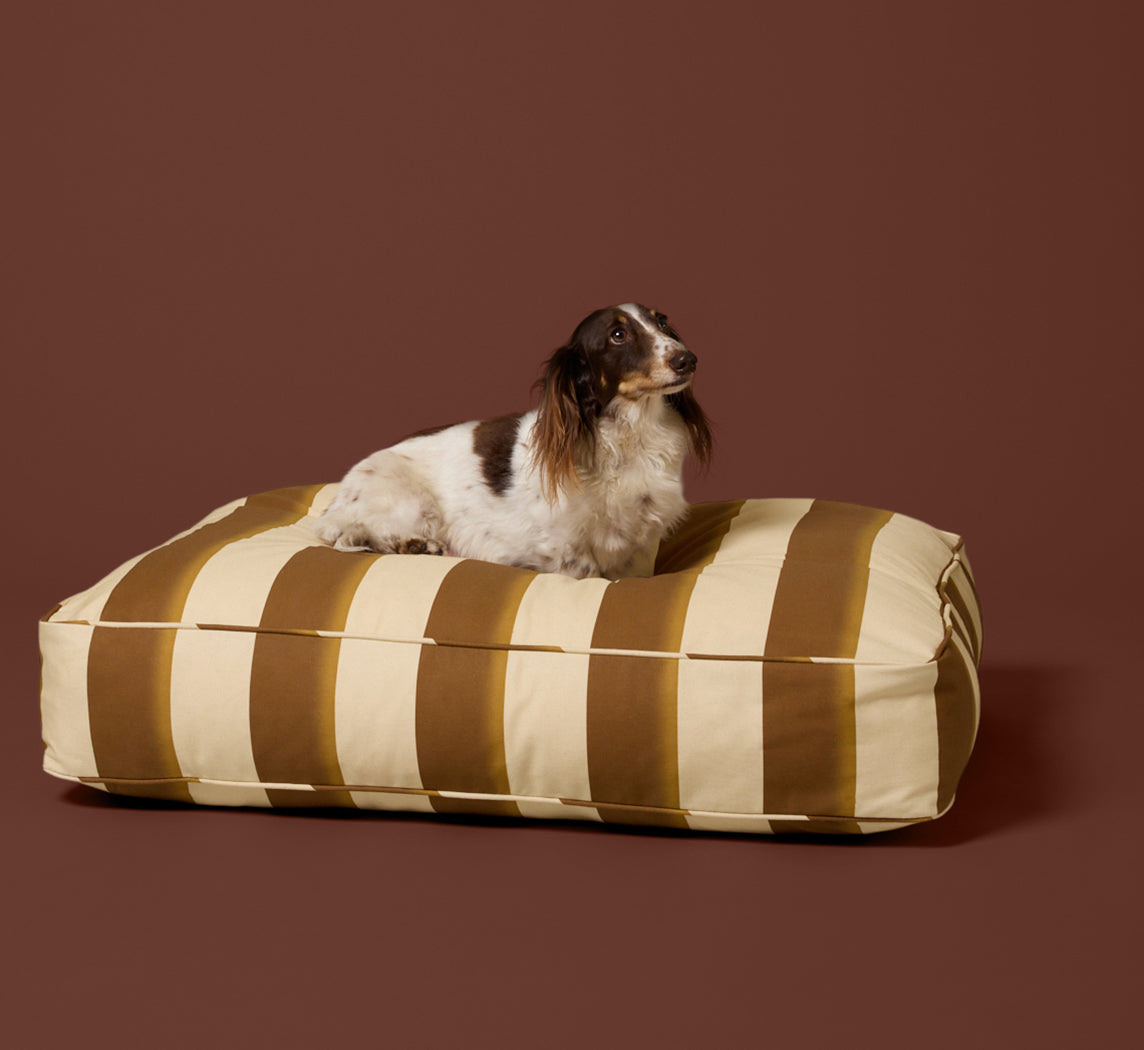 PIERCE & WARD DOG BED IN PALERMO STRIPE (MULTIPLE SIZES)