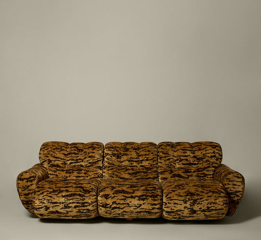 PIERCE & WARD JOHN SOFA IN TIGER WOVEN CHENILLE
