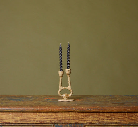 STONEWARE CANDELABRA BY NINA LUNA