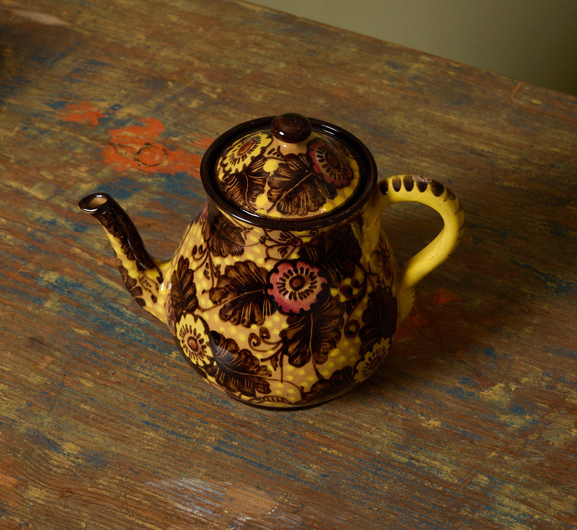 VINTAGE ITALIAN MAJOLICA PAINTED TEA SERVICE