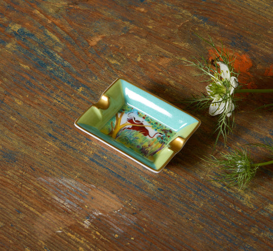 PETITE VINTAGE HERMES JUNGLE ASHTRAY