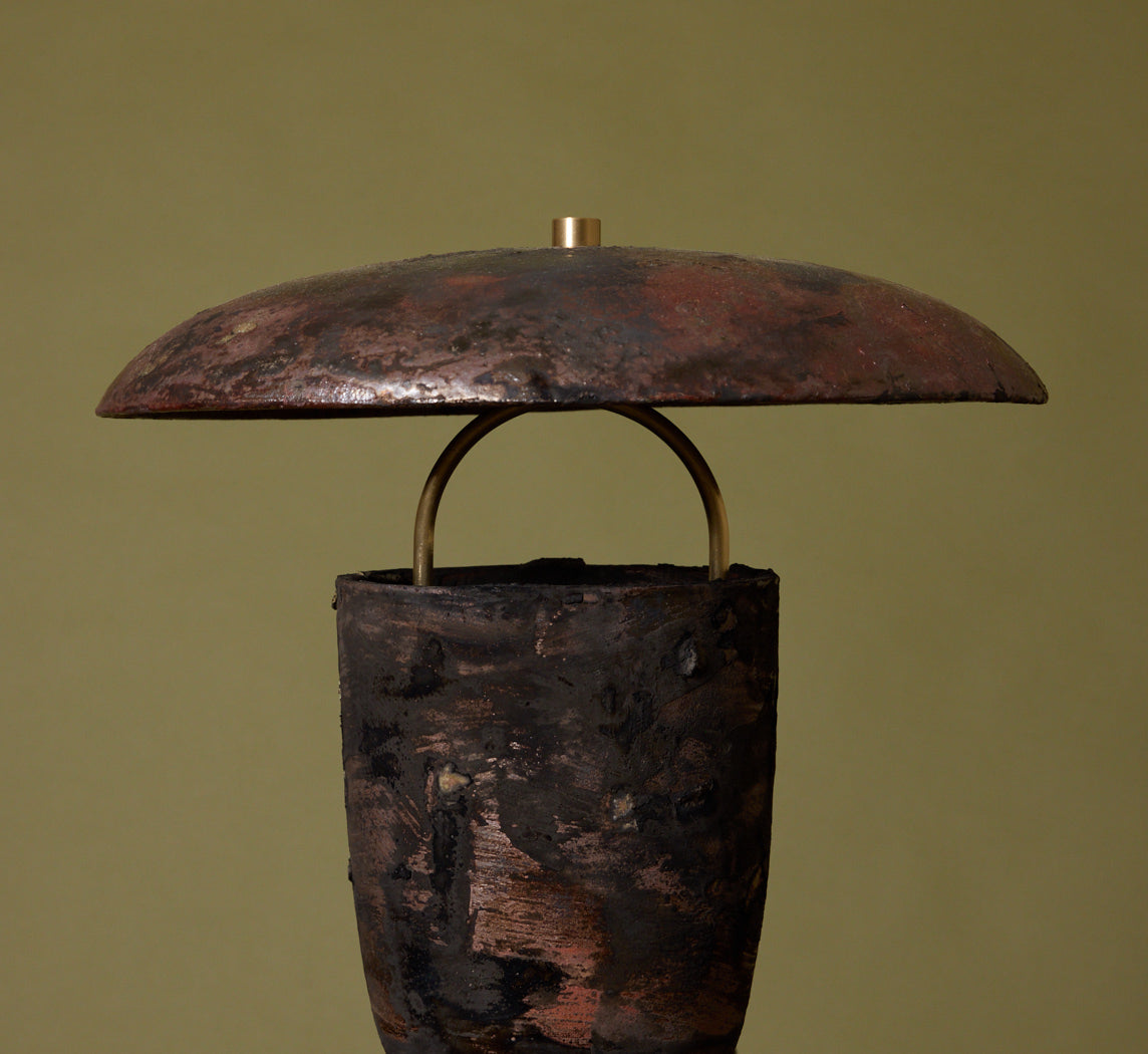 RAKU ATOMIC TABLE LAMP IN VENUS III