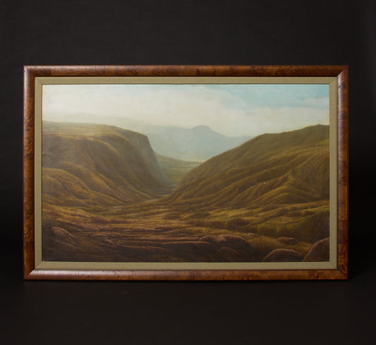 OVERSIZED MIDCENTURY FRENCH PANORAMIC LANDSCAPE