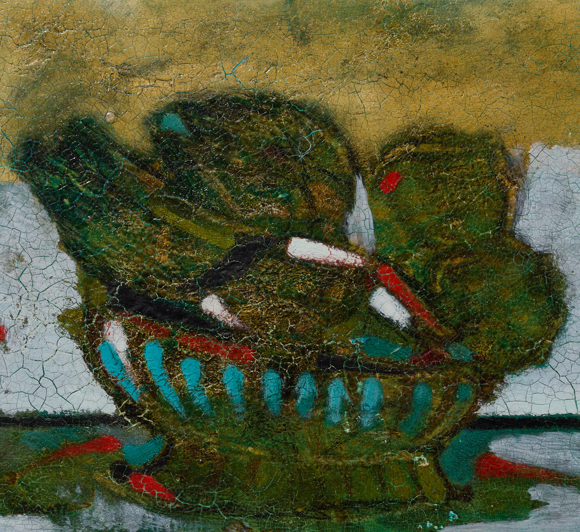 MIDCENTURY ITALIAN ABSTRACT STILL LIFE BY LAZZARO DONATI (1926-1977)