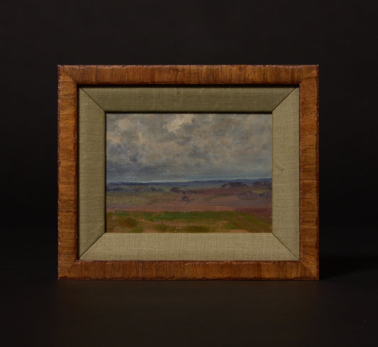 19TH CENTURY FRENCH LANDSCAPE WITH ROLLING HILLS