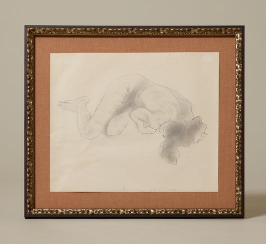GRAPHITE NUDE SKETCH BY ROBERT GRAHAM (1938 - 2008), C. 1989