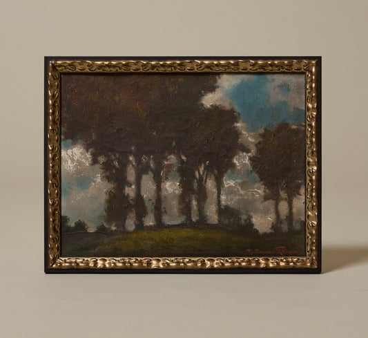 EARLY 20TH CENTURY EUROPEAN IMPRESSIONIST TREE LANDSCAPE