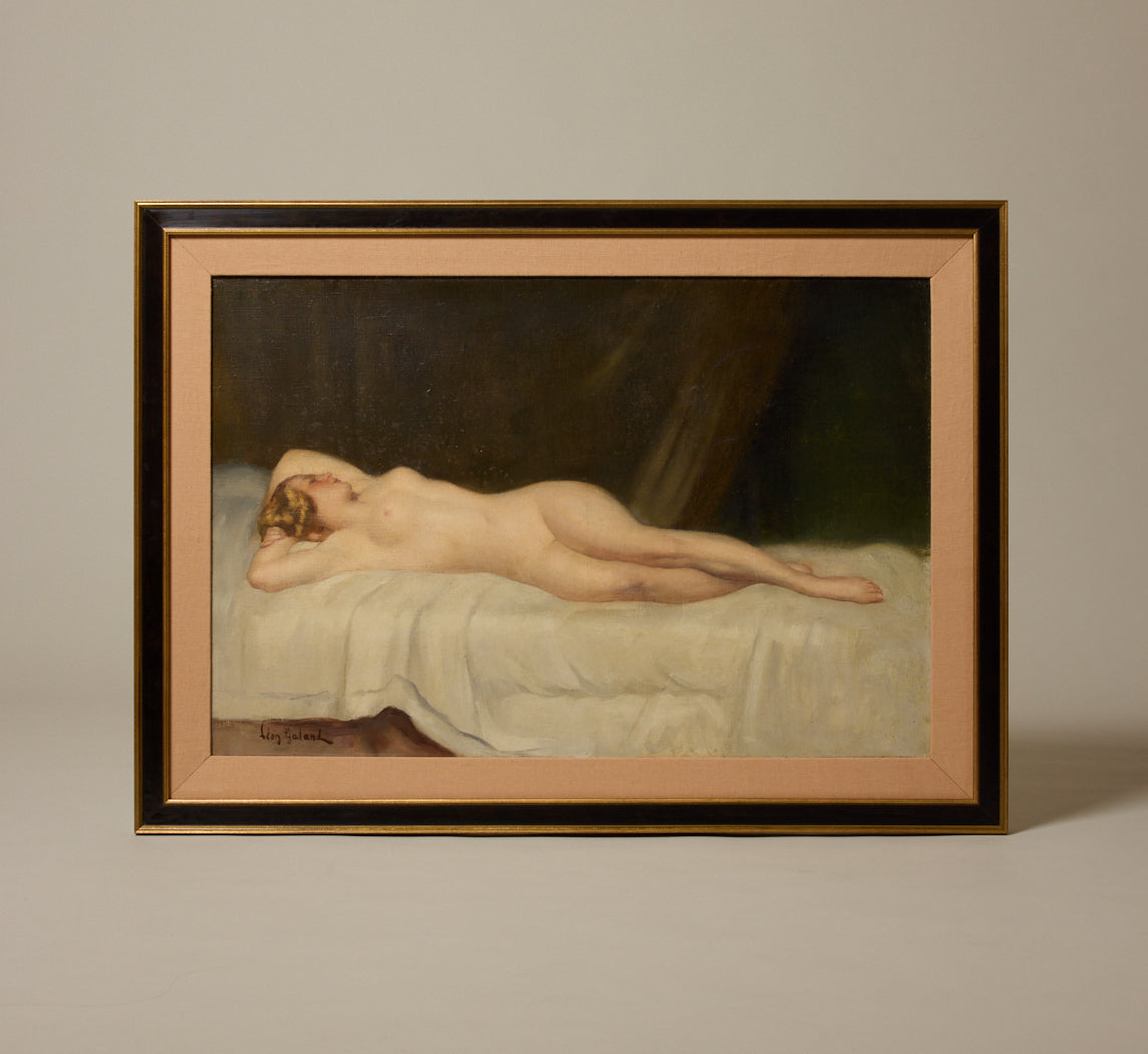 EARLY 20TH CENTURY SPANISH NUDE WOMAN IN REPOSE