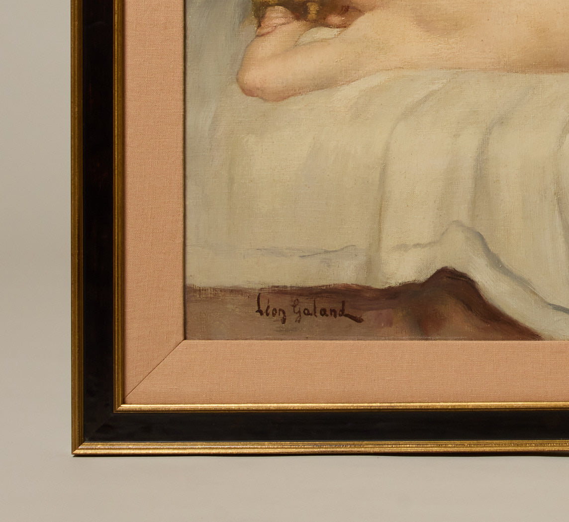 EARLY 20TH CENTURY SPANISH NUDE WOMAN IN REPOSE