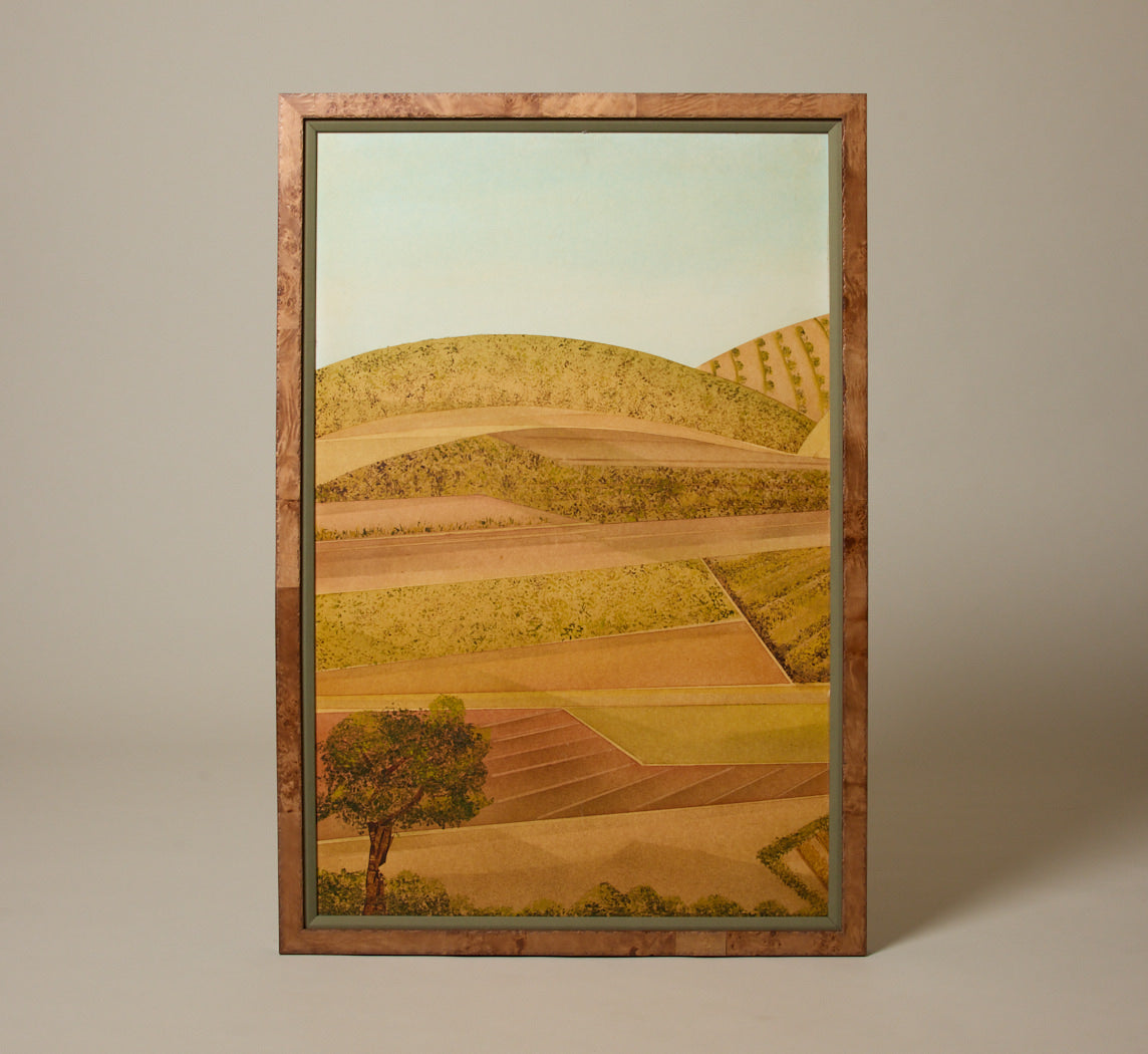 VINTAGE SPANISH SCHOOL PASTORAL DIPTYCH