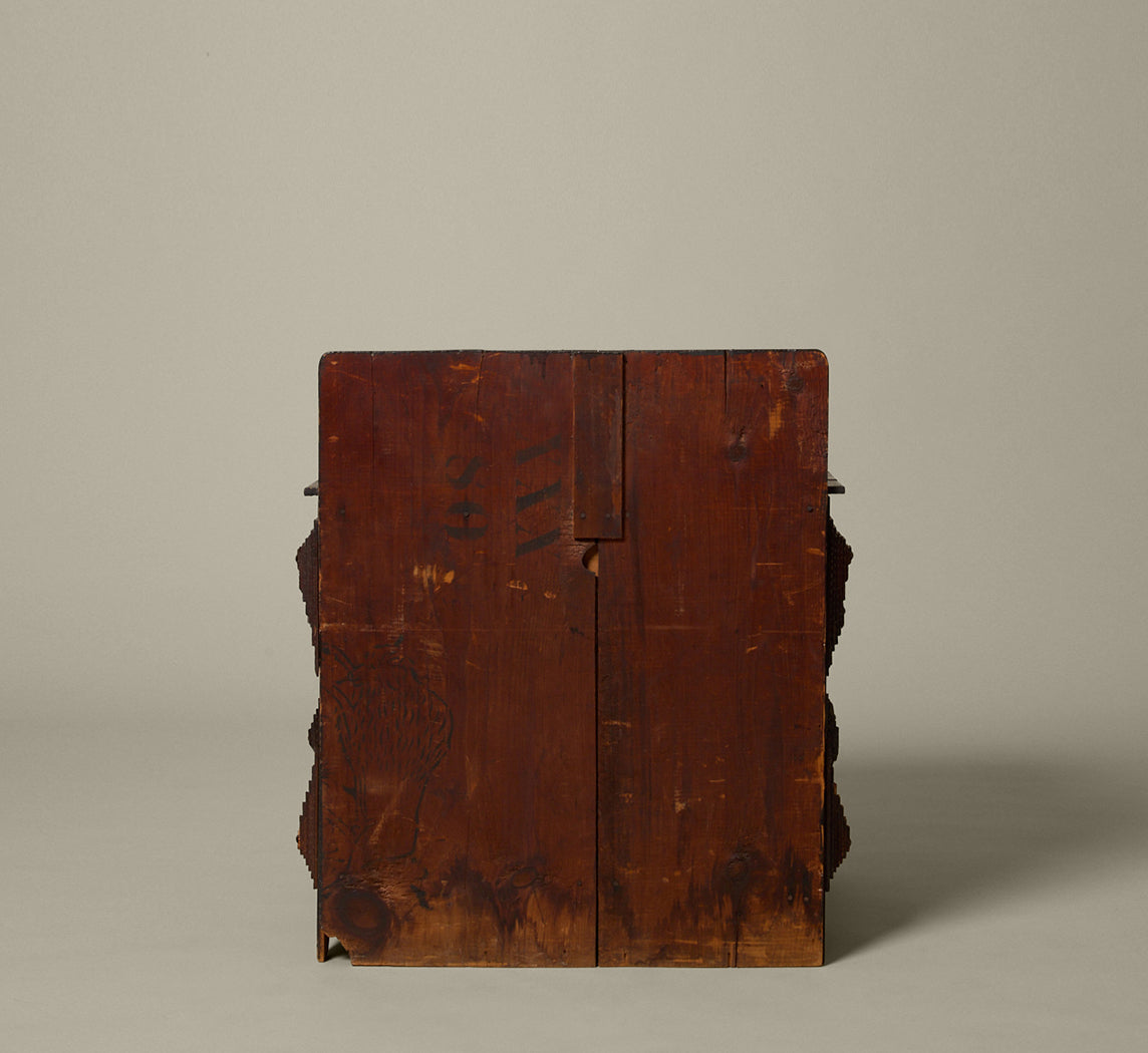 ANTIQUE TRAMP ART NIGHTSTAND