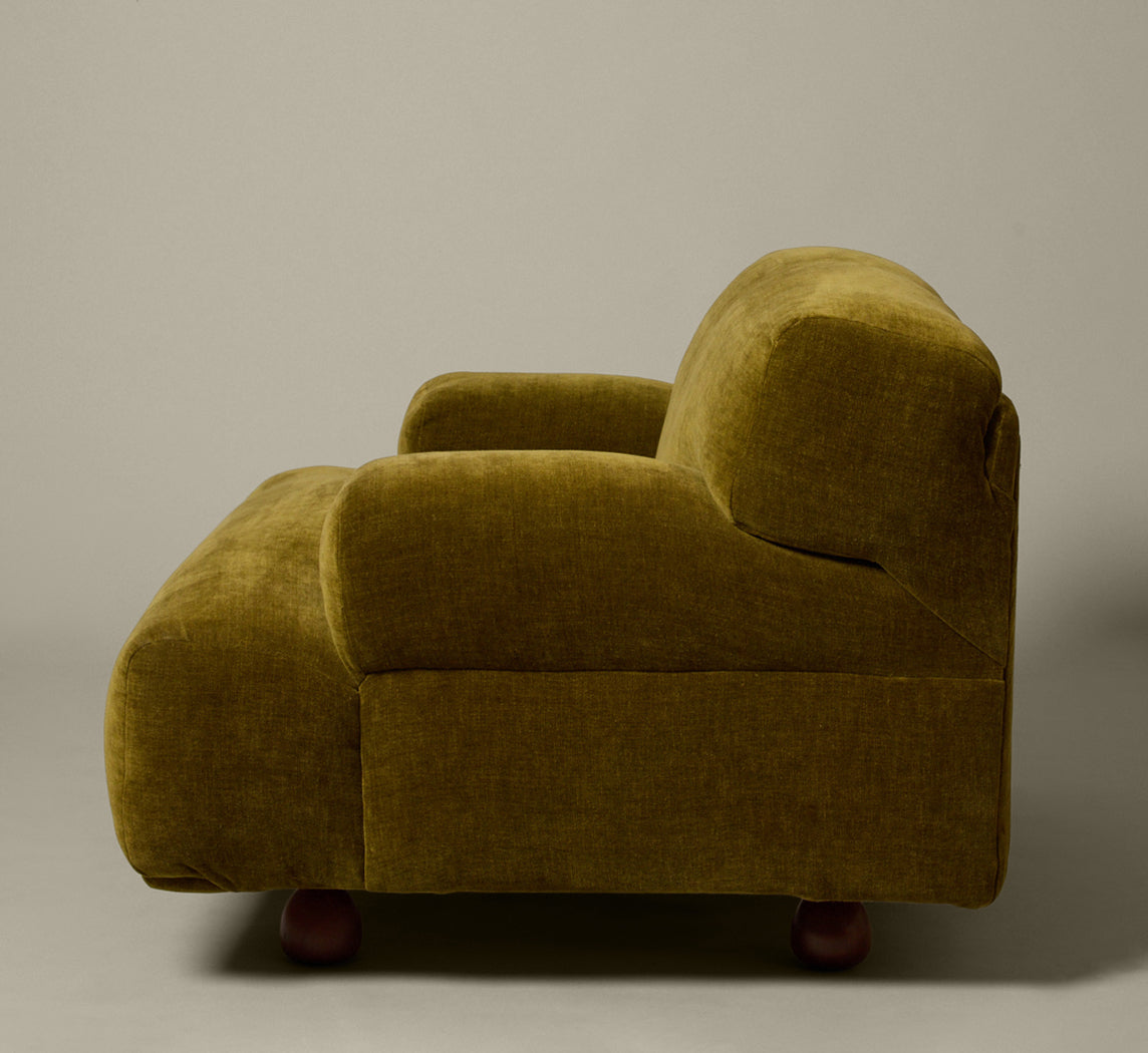 PIERCE & WARD ENZO IN OLIVE CHENILLE