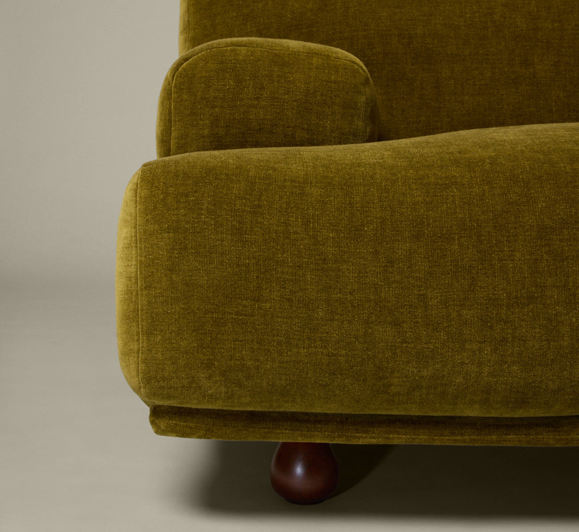 PIERCE & WARD ENZO IN OLIVE CHENILLE