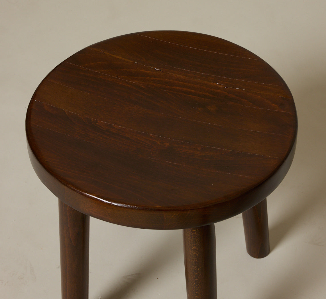 1950S ITALIAN CARVED WOOD STOOL