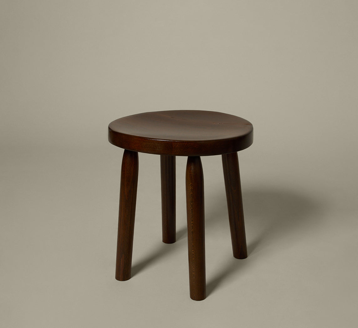 1950S ITALIAN CARVED WOOD STOOL