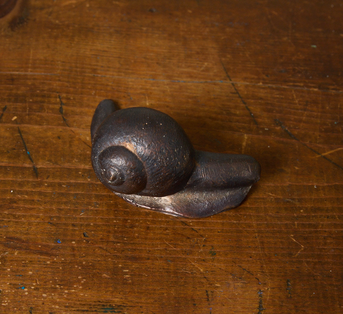VINTAGE BRONZE SNAIL SCULPTURE BY GUSTINUS AMBROSI (1893-1975)