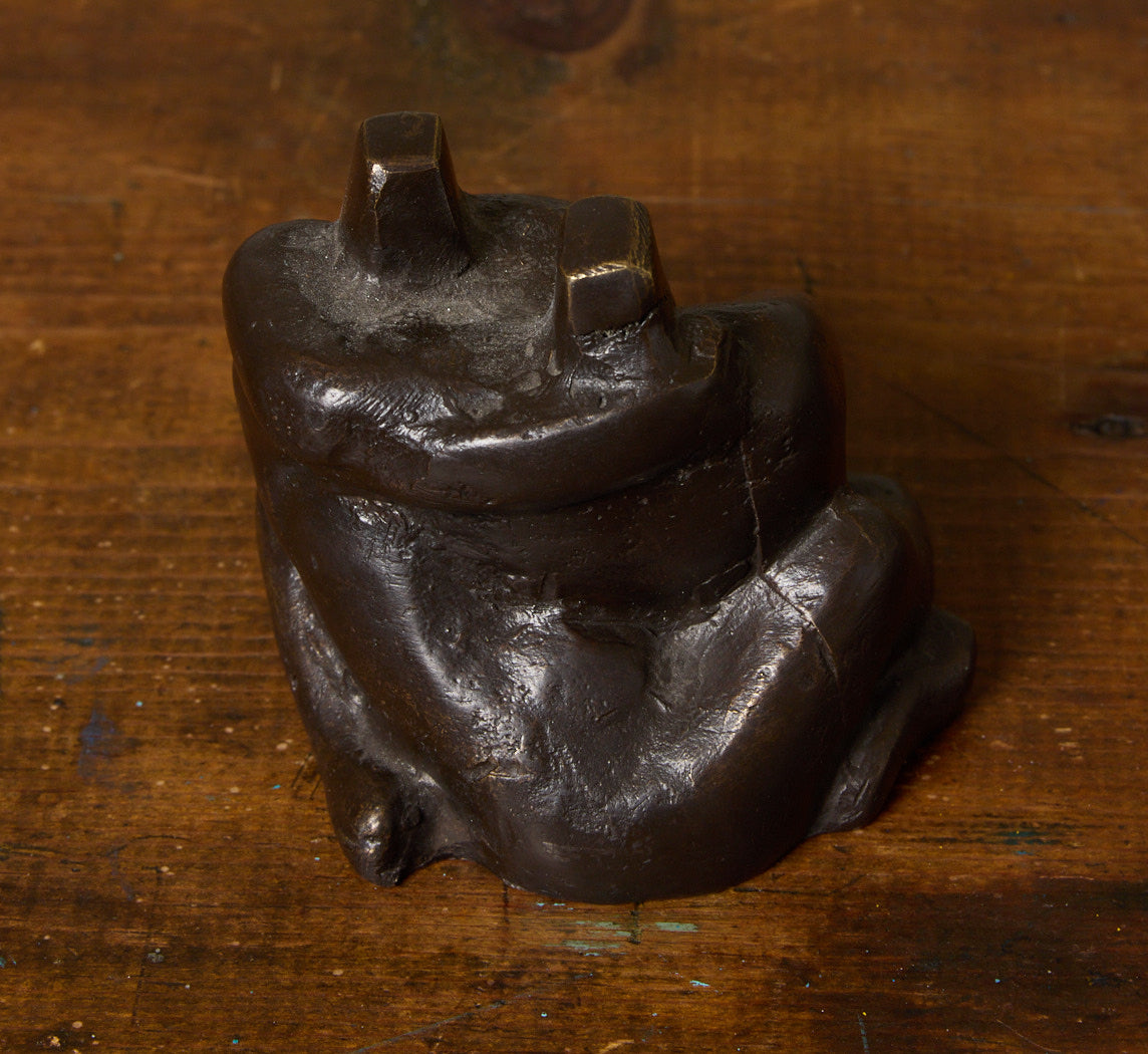 MIDCENTURY BRONZE "LOVERS" SCULPTURE