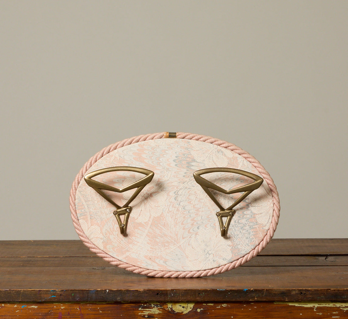 1950S ITALIAN ROUND PASTEL WALL COAT HANGER