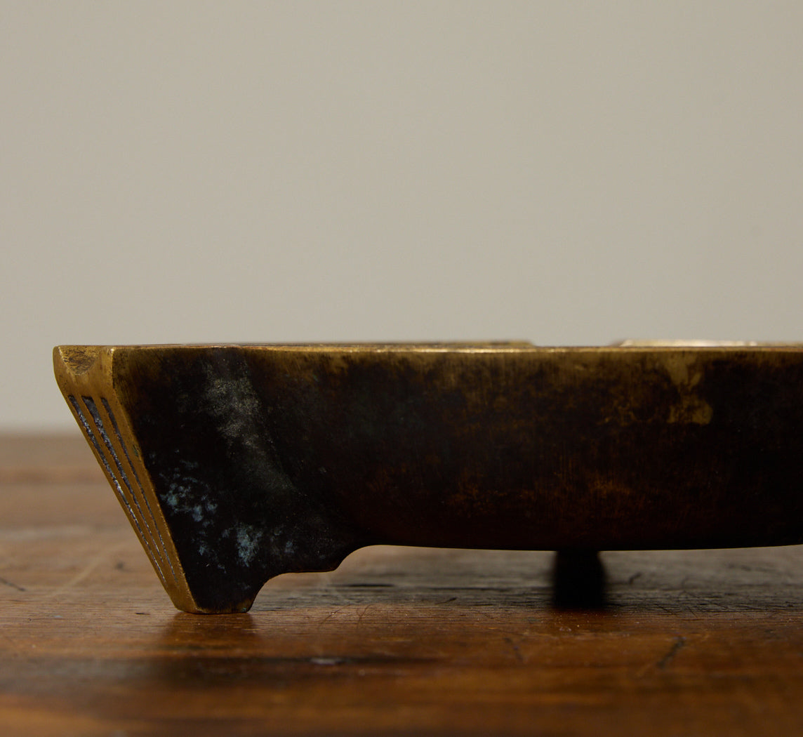 1930S BAUHAUS BRONZE ASHTRAY