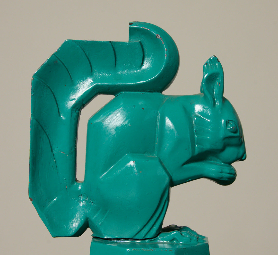 PAIR OF SQUIRREL BOOKENDS BY MAX LEVERRIER