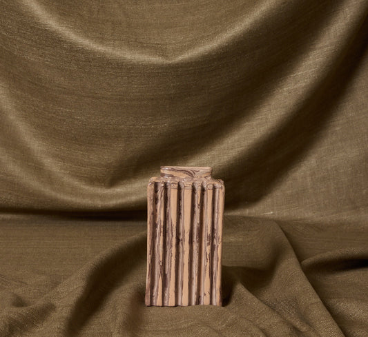 MARBLED EARTHENWARE VASE IN FUNGO BY POTTERY ROMA