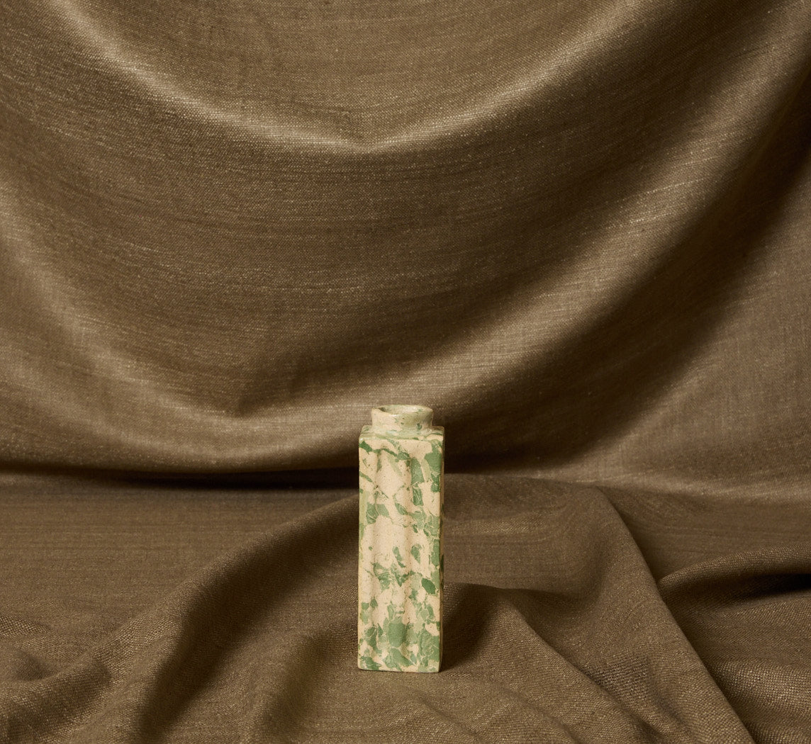 MARBLED STONEWARE VASE IN PRIMAVERA BY POTTERY ROMA