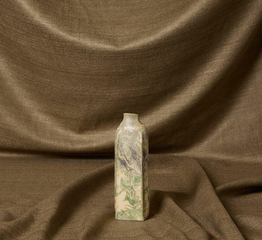 MARBLED STONEWARE VASE IN BOSCO BY POTTERY ROMA