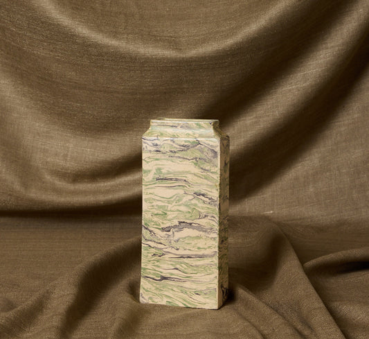 MARBLED STONEWARE VASE IN TERRA BY POTTERY ROMA