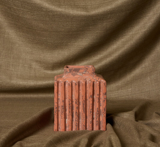 MARBLED EARTHENWARE VASE IN MARTE BY POTTERY ROMA