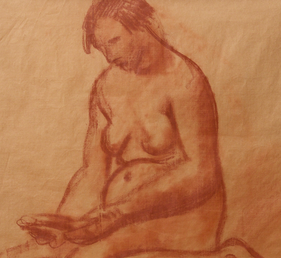 1920S ITALIAN NUDE FIGURE STUDY BY FELICE CARENA (1879-1966)