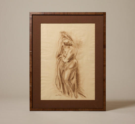 1920S VIENNESE EXPRESSIONIST NUDE STUDY BY GEORG MERKEL (1881 - 1976)