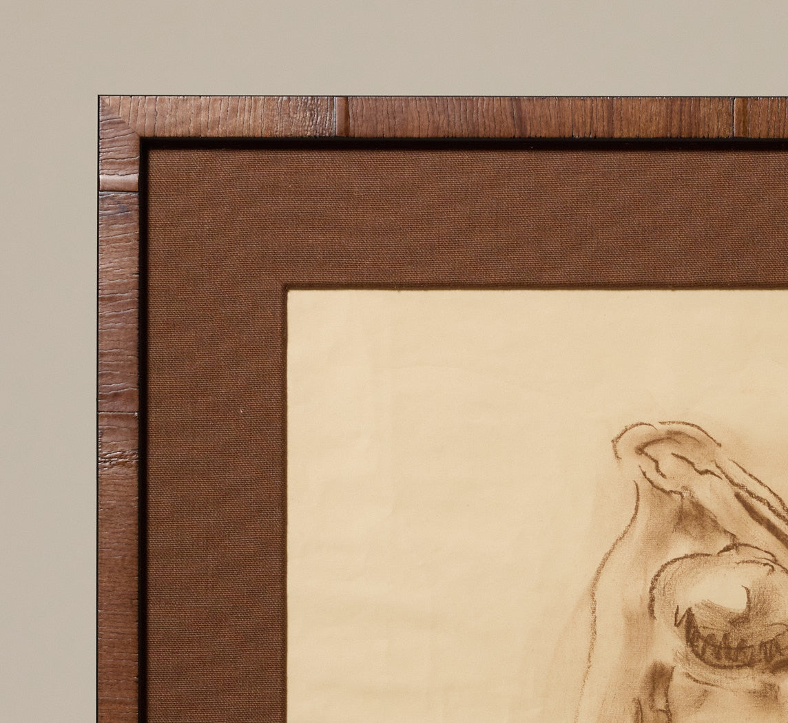 1920S VIENNESE EXPRESSIONIST NUDE STUDY BY GEORG MERKEL (1881 - 1976)