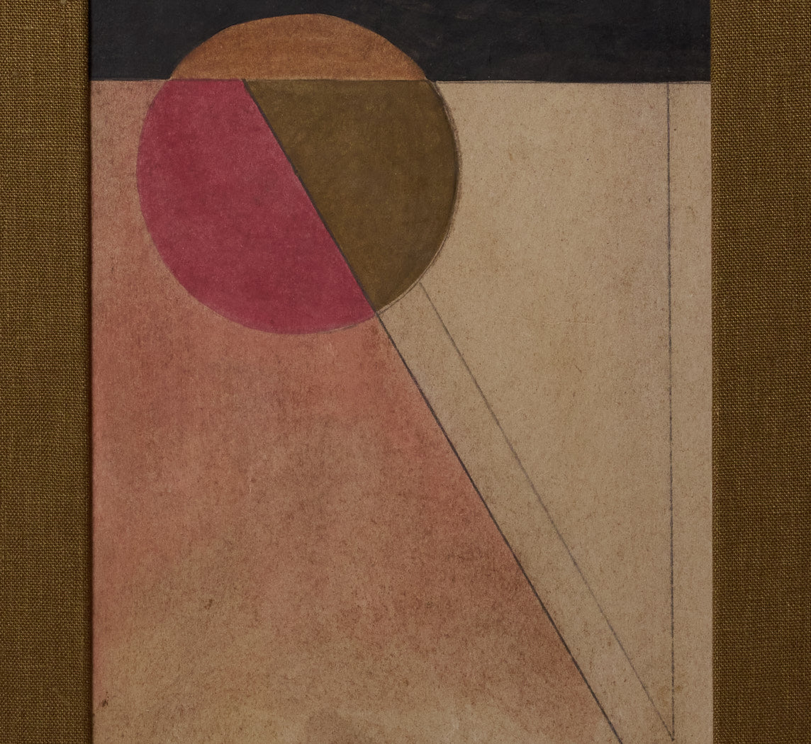1930S AMERICAN ABSTRACT GEOMETRIC COMPOSITION IN GOUACHE