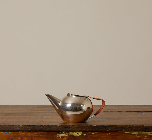 1950S BAUHAUS SILVER PLATED TEAPOT