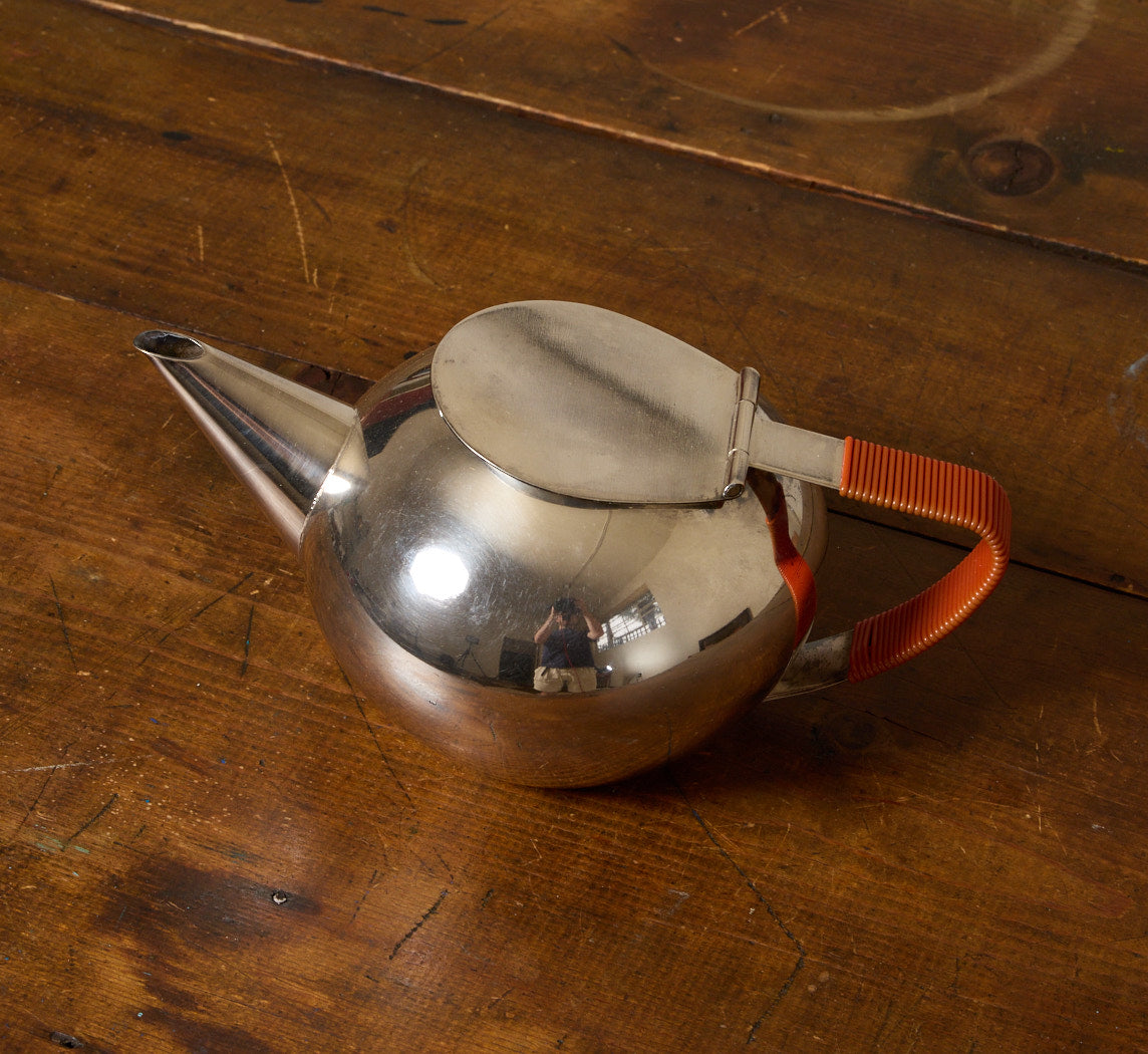 1950S BAUHAUS SILVER PLATED TEAPOT