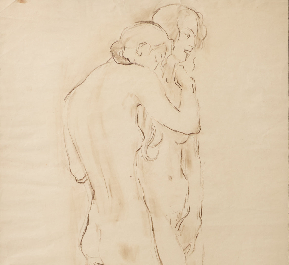 NUDE FIGURE DRAWING BY ROBERT PHILIPPI (1877-1959), C. 1925