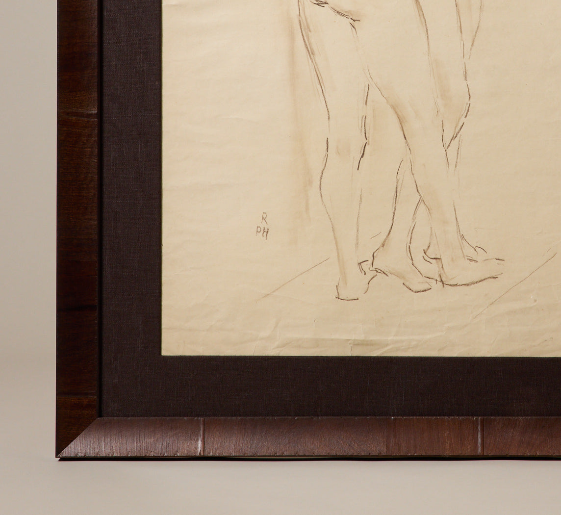NUDE FIGURE DRAWING BY ROBERT PHILIPPI (1877-1959), C. 1925